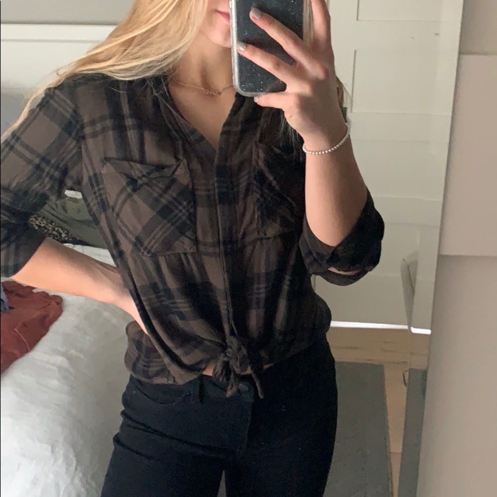 Front Tie flannel